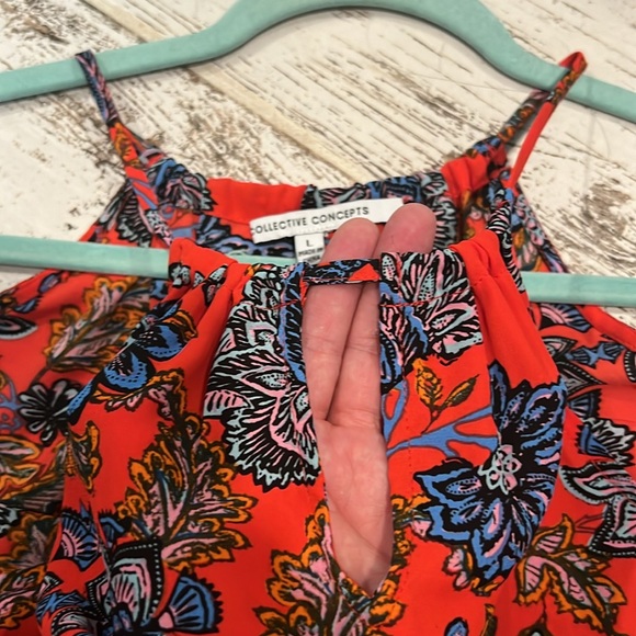 Collective Concepts High Neck Tank Blouse L - Picture 3 of 5